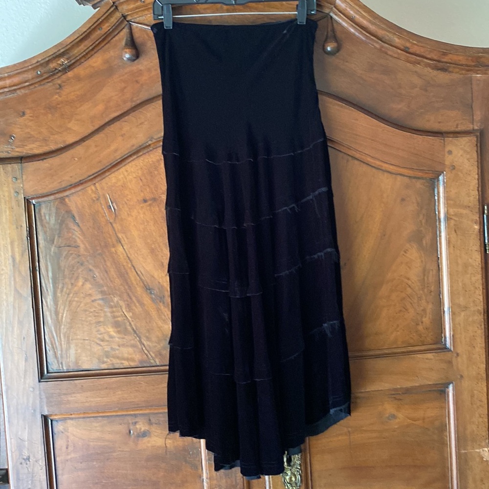 Black Velvet Skirt
